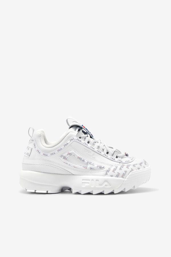 Fila Disruptor 2 Multiflag Women's Sneakers - White/Navy/Red,NZ 734-63295